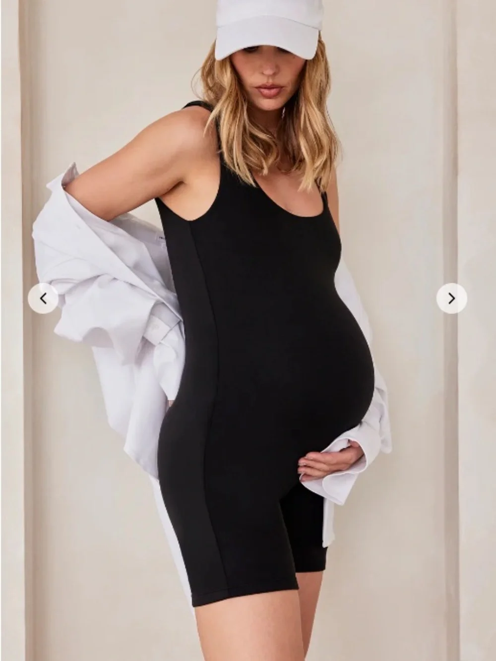 Signature Bumpsuit The Cindy Maternity Romper — Size L